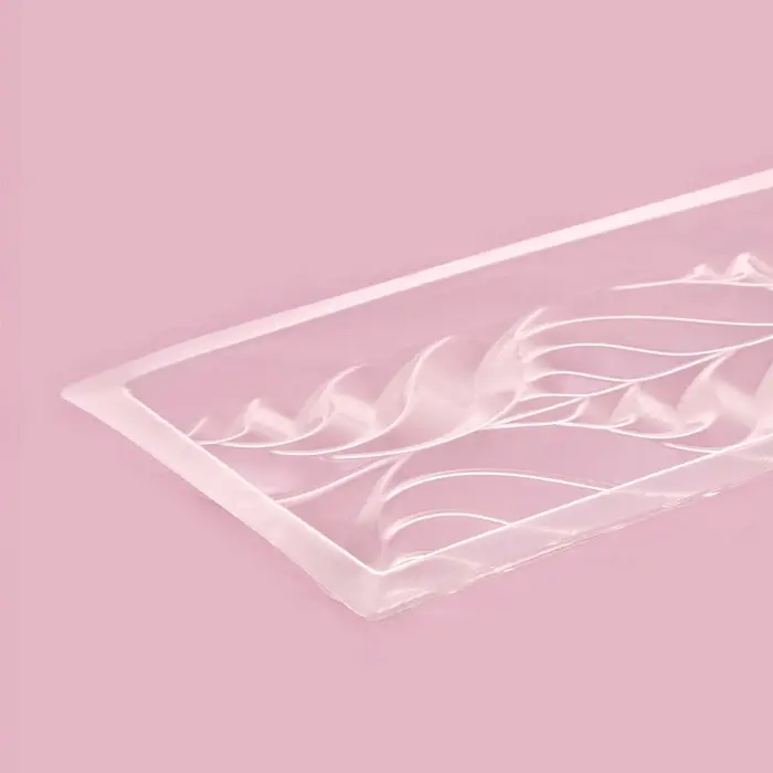 Форма для шоколада &laquo;Перья&raquo;, пластик, 20,5&times;10,5&times;1,5 см, прозрачная