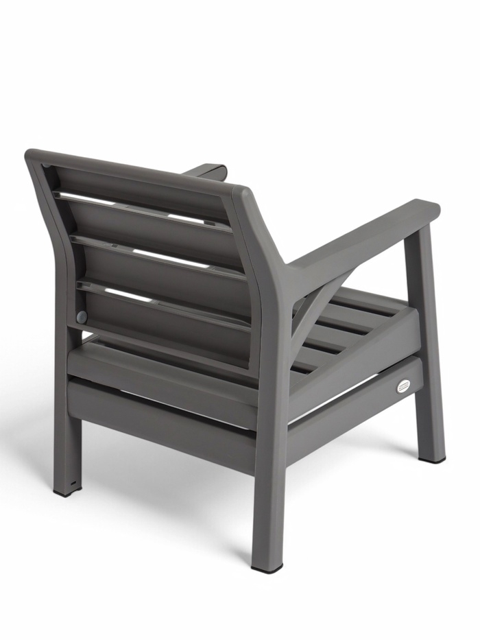 Набор садовой мебели "Евпатория" 4 предмета: 2 кресла, стол, диван 2-х местный, цвет серый