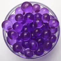 Аквагрунт, крупный гидрогель декоративный для цветов, фиолетовый, 50 г