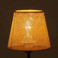 Абажур для люстры "Саржа" E27 бежевый 15х15х13 см