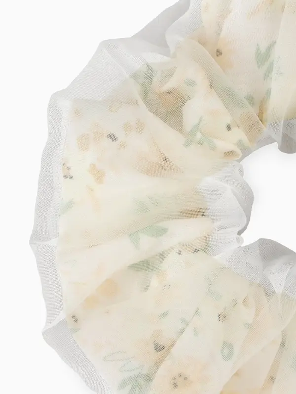 Резинка для волос &laquo;Цветы&raquo; бежевая, Принцессы