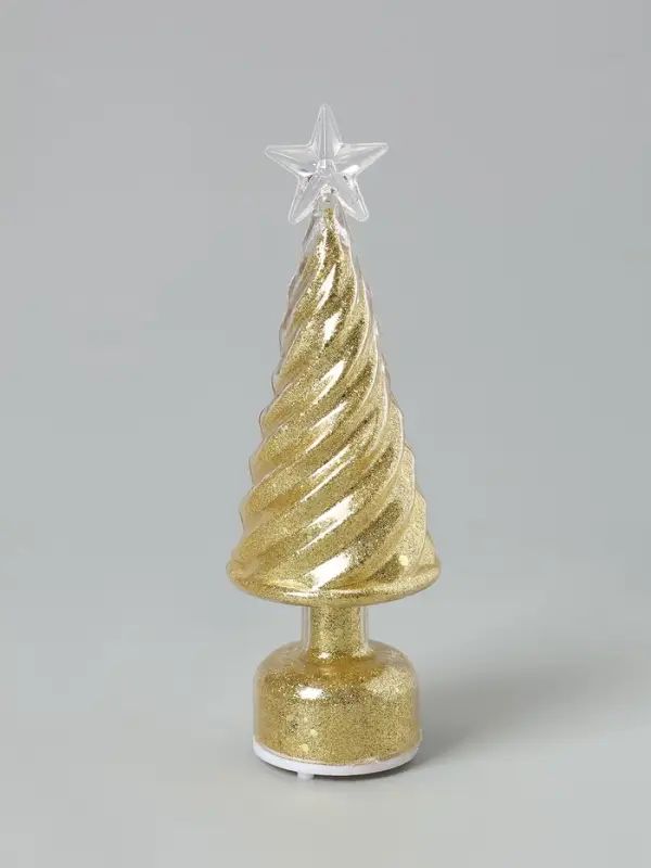 Фигура светодиодная "Елочка конус", 1 LED, 15х5 см, от бат. 3xAG13, Т/БЕЛЫЙ