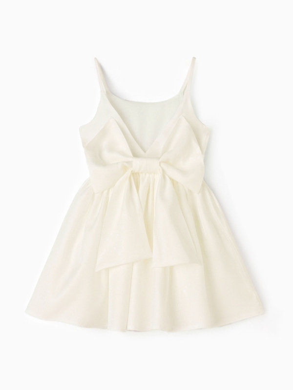 Платье для девочки, MINAKU :Party Dress, цвет молочный, рост 122 см