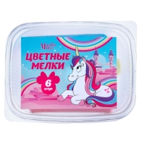 Мелки цветные, Минни и Единорог, 6 цветов Мелки цветные, Минни и Единорог, 6 цветов