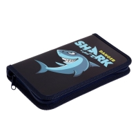 Пенал 1 секция 115 х 205 х 30 мм, Calligrata "Акула", ламинированный картон