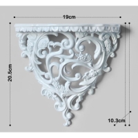 Декор настенный-полка, 20.5 x 19 см, белая