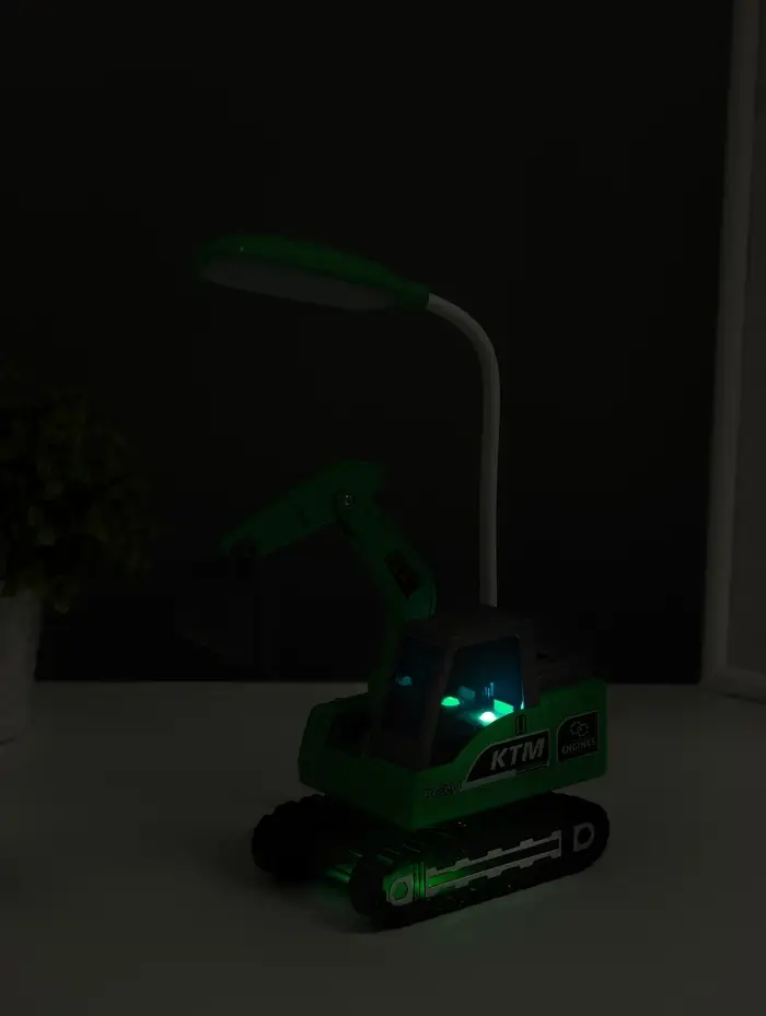 Ночник "Экскаватор" 8хLED 3Вт 5V USB АКБ 2 режима, точилка 7х11х31 см