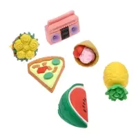 Набор фигурных ластиков, 6 штук, МИКС