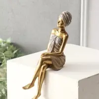 Сувенир полистоун "Девушка в банном полотенце" 7,5х9х19,5 см