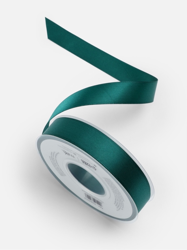 Лента атласная двухсторонняя №0589 20мм*25&plusmn;1м изумрудный TR