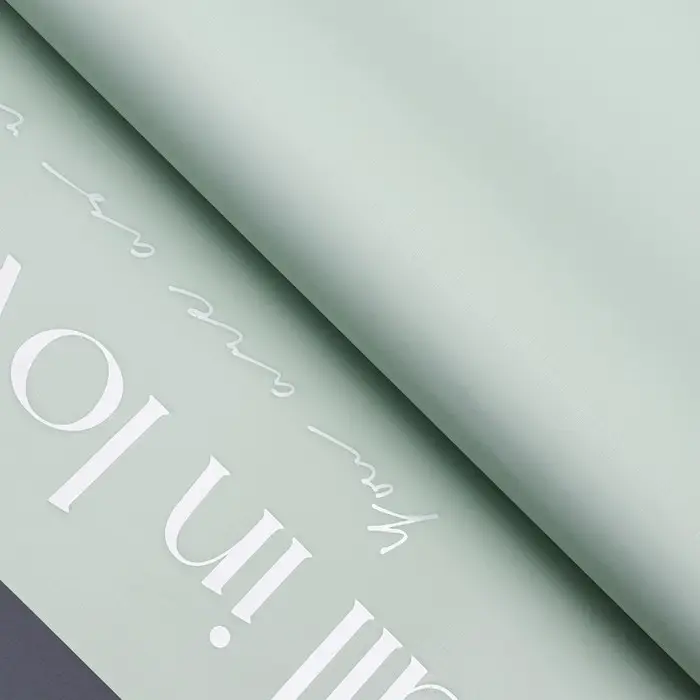 Пленка для цветов матовая, &laquo;Любовь&raquo;, 58&times;58 см, зелёный