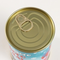 Носки в банке "Счастливого нового года" (внутри носки женские,цвет белый)