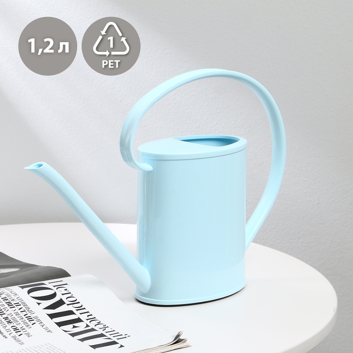 Лейка, 1,2 л, без рассеивателя, голубая, Greengo Лейка, 1,2 л, без рассеивателя, голубая, Greengo