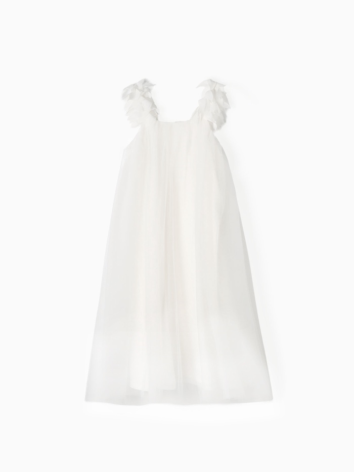 Платье для девочки MINAKU: PartyDress цв. белый, рост 128 см