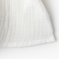 Платье детское с длинным рукавом KAFTAN "Муслин", размер 32 (110-116 см) цвет белый