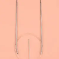 Спицы круговые, для вязания, с пластиковой леской, d=2 мм, 14/80 см, с иглой