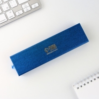 Ручка в футляре &laquo;С Днём Защитника Отечества&raquo;, металл,1.0 мм, синяя паста