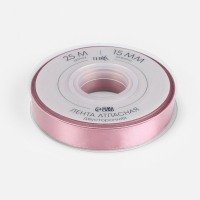 Лента атласная двухсторонняя №165 15мм*25&plusmn;1м пыльная роза TR