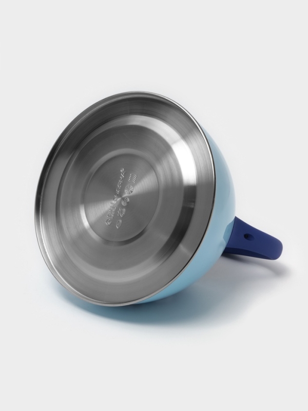 Чайник со свистком из нержавеющей стали Доляна &laquo;Свиристель&raquo;, 3 л, цвет голубой