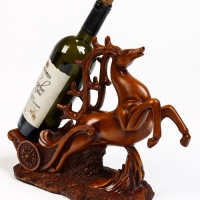 Подставка для бутылки "Олень" под дерево, 17.12.28см