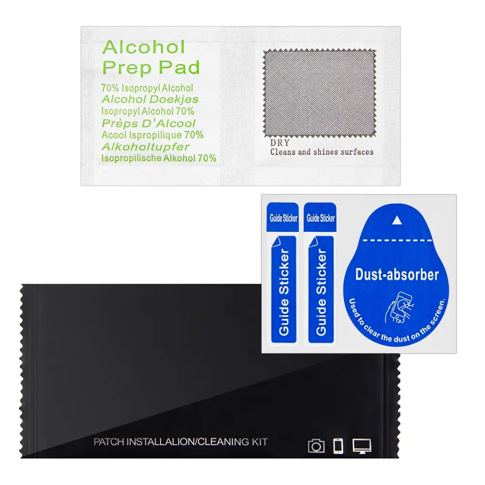 Набор 2 в 1 (стикер + салфетка) черный (упаковка 200 шт./ коробка 5000 шт.)