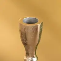 Подсвечник "Оттепель" алюминий 16 см, цв. серебро