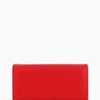 Кошелек жен 06-01-01 Июнь2523, 19*3*10см, 3 отд+отд/молн, д/карт, д/монет, на магните красн