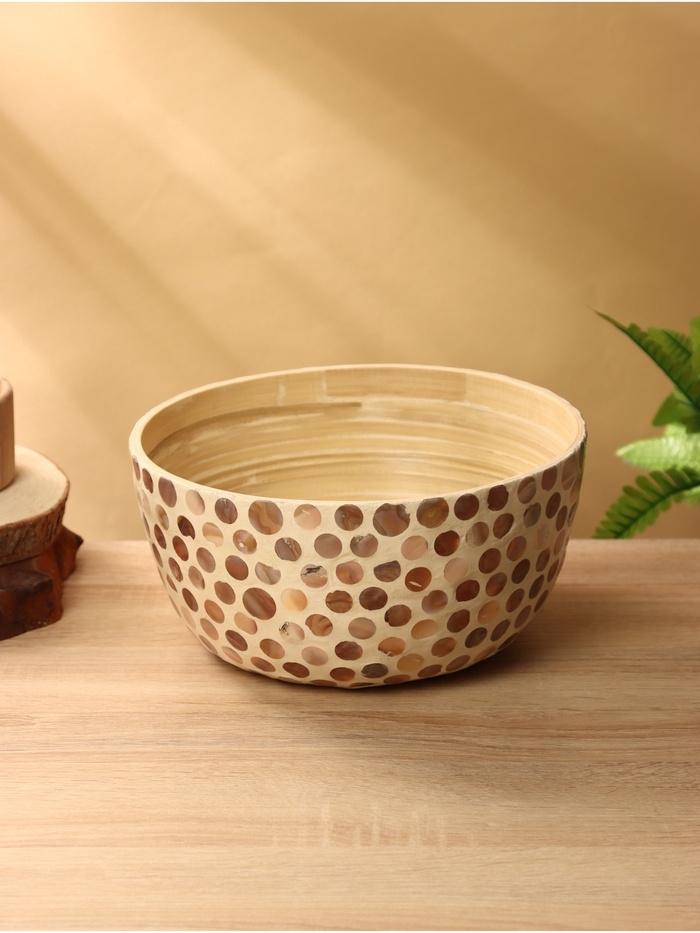 Салатник 25,5х25,5х12 см, бамбук