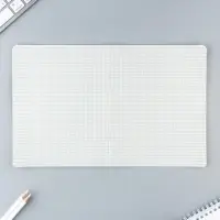 Тетрадь в клетку 12 листов А5, на скрепке &laquo;Цветная обложка&raquo;, обложка мелованный картон, блок №2, 5 видов МИКС