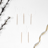 Набор для украшения кулича &laquo;Светлого дня Пасхи!&raquo; на пасху, 5,4 х 4,3 см