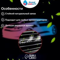 Ароматизатор в дефлектор Grand Caratt, металл, 8 см, лаванда, серебряный, в коробке
