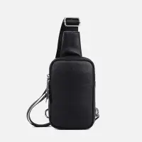 Сумка-слинг на молнии, цвет чёрный