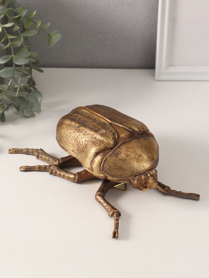 Сувенир полистоун "Жук Золотистая бронзовка" 22,5х17х7,5 см