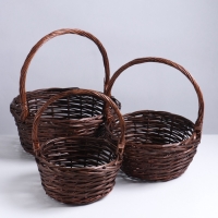 Набор корзин 3шт, 38х16х40/32х13х35/26х12х30 см, ива