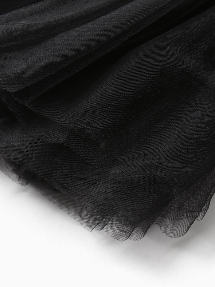 Платье нарядное детское MINAKU: PartyDress, цвет чёрный, рост 98 см