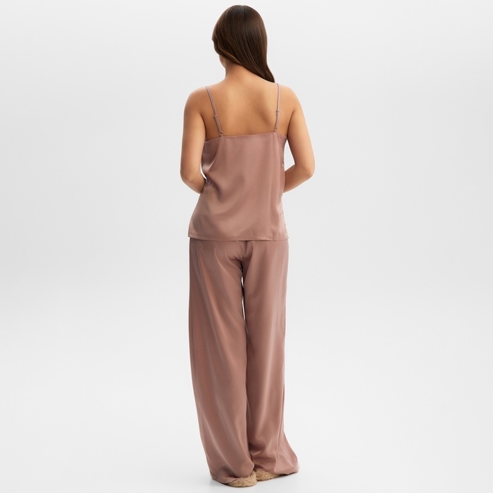 Комплект женский (майка, брюки) KAFTAN Комплект женский (майка, брюки) KAFTAN "Silk" р. 48, пудровый