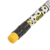 Карандаш чернографитный с ластиком ErichKrause &laquo;Sport DNA&raquo;, НВ, грифель d=2.2 мм, пластик, круглый в тубусе, МИКС