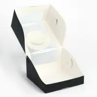 Коробка под бенто-торт с окном &laquo;Настоящий мужчина&raquo;, 14 х 14 х 8 см