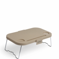 Корзина - столик Maclay 2 в 1, складная, 47 х 28,5 х 23,5 см, стол 45 х 28 х 16 см, бежевая