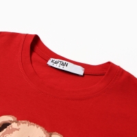 Сорочка домашняя детская удлиненная KAFTAN "Мишка в шарфе" размер 36 (134-140 см)