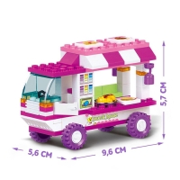 Конструктор &laquo;Розовая мечта: мобильный ресторан&raquo;, 102 детали