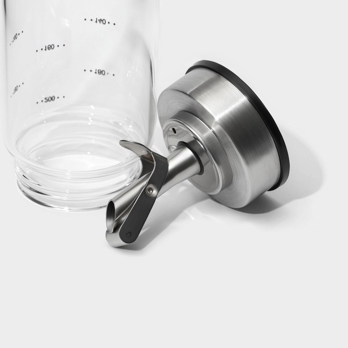 Бутылка стеклянная для соусов и масла с мерной шкалой Magistro &laquo;Мист&raquo;, 200 мл, 5,5&times;17,5 см