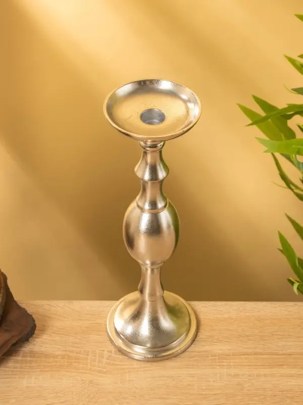 Подсвечник "Мадрид" алюминий 10х10х30,5 см