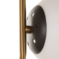 Люстра "Донна" 2х40Вт Е27 черный/латунь 37х15х25см