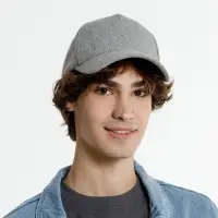 Бейсболка Woolridge, серый меланж