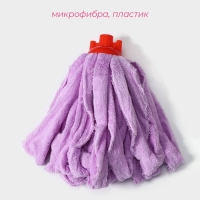 Насадка для швабры ленточная Доляна &laquo;Широкие петли&raquo;, микрофибра, 28&times;7&times;7 см, цвет МИКС