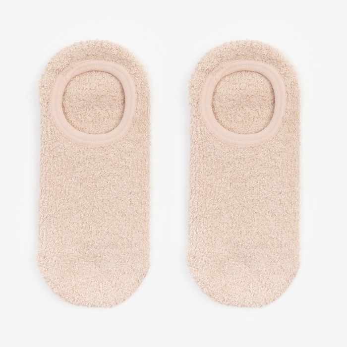 Носки нескользящие, цвет молочный, размер 36-39