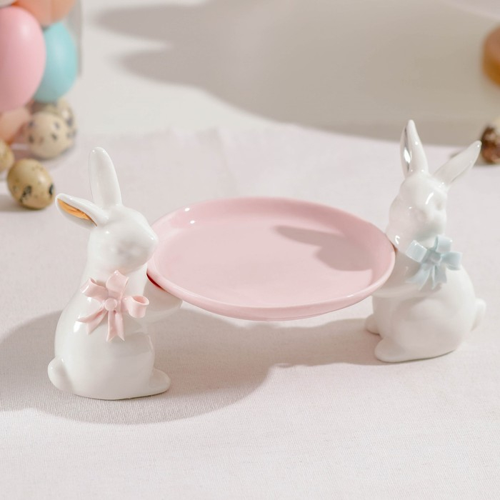 Блюдо для пирожных &laquo;Зайка&raquo;, 22&times;11,5&times;11 см