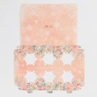 Коробка для капкейка &laquo;Зимние цветы&raquo;, 23 х 16 х 11.5 см, Новый год