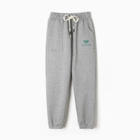 Брюки спортивные для девочек, цвет серый, рост 158 см